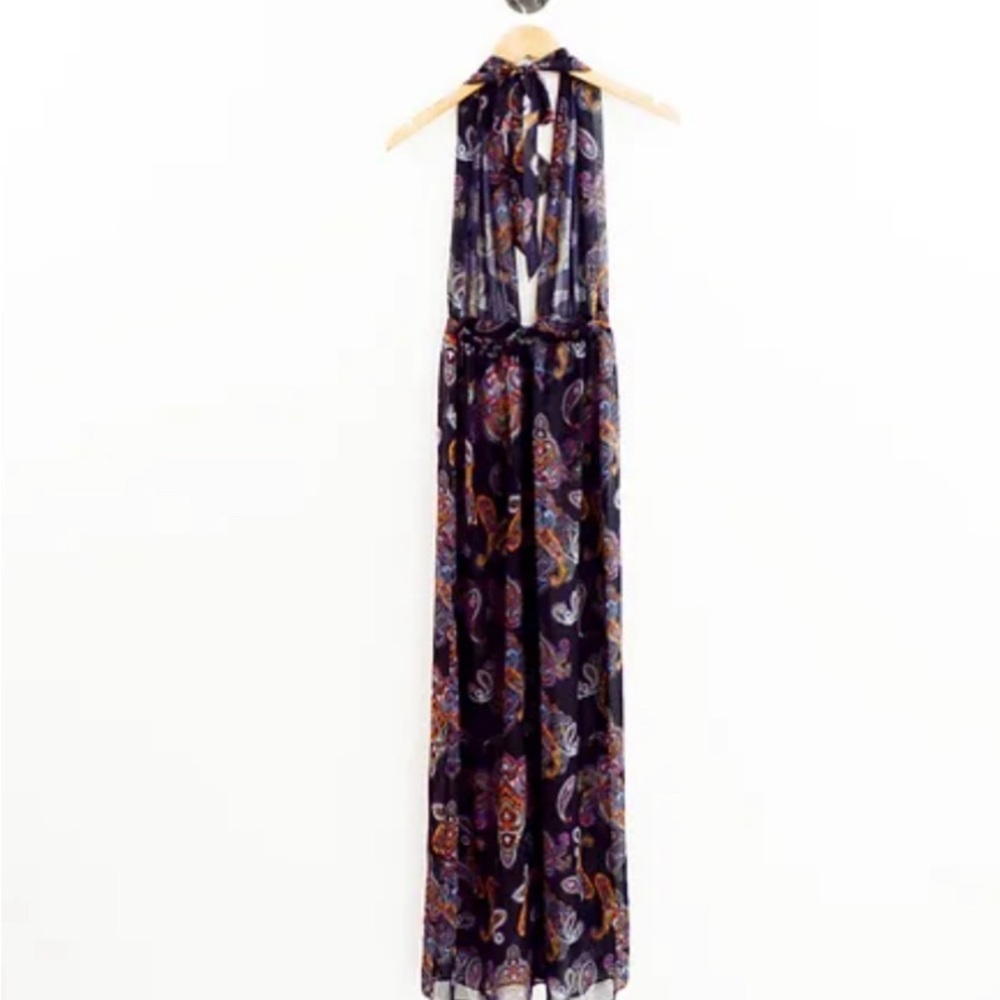 NEW ASOS Plunge Beach Maxi Dress in Glam Paisley